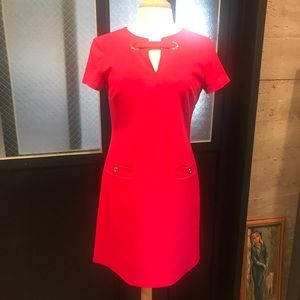 Tommy Hilfiger Shirt Sleeve Red Dress